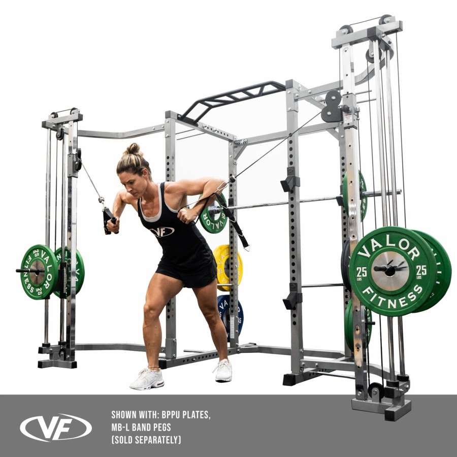 Racks / Rigs * | Valor Fitness Bd-41Bcc, Power Rack W/ Cable Crossover Attachment