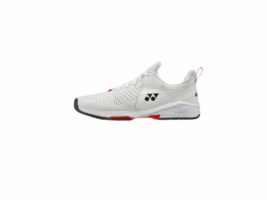 Shoes * | Yonex Sonicage 3 Men'S Shoe- White/Red