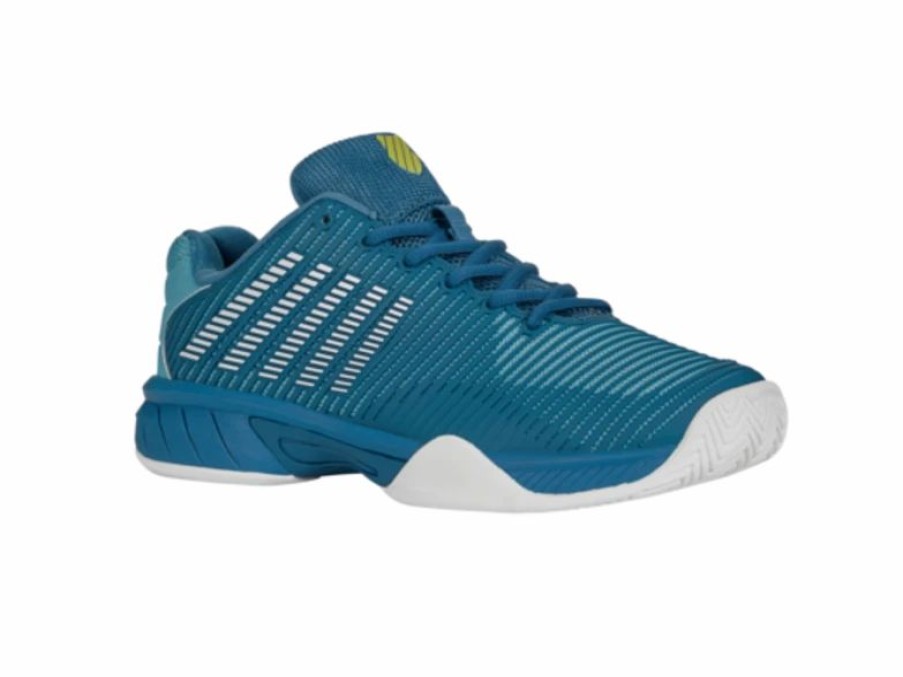 Shoes * | K-Swiss Hypercourt Express 2 Blue/Yellow Junior Shoe