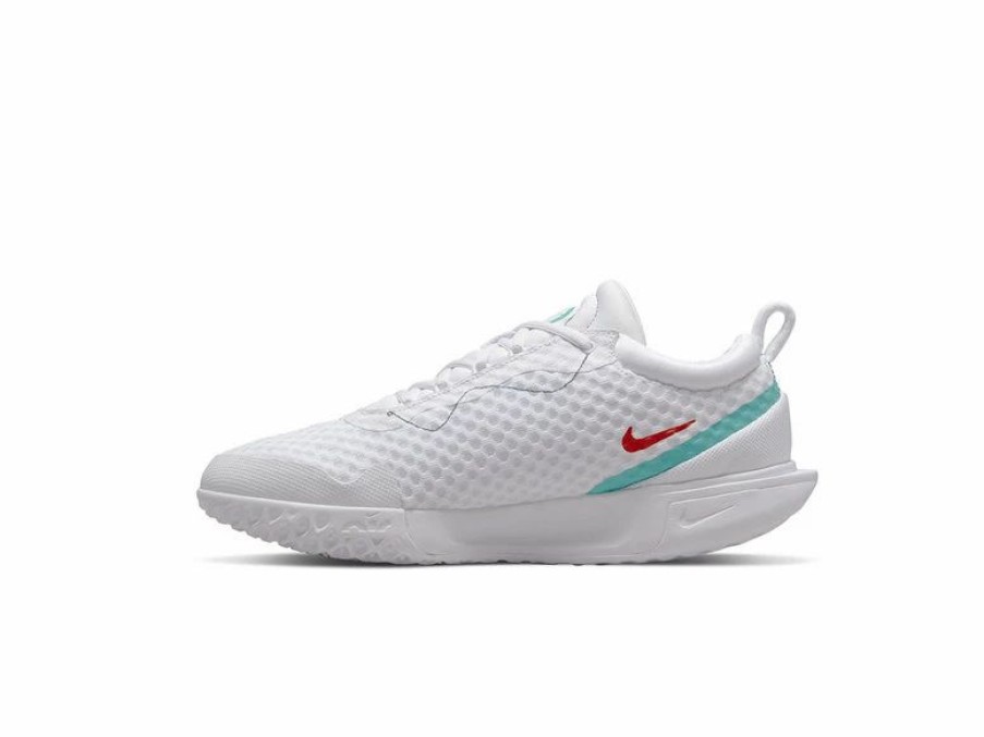 Shoes * | Nike Zoom Court Pro Women'S Shoe- White/Teal/Red