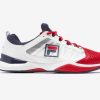 Shoes * | Fila Speedserve Men'S Tennis Shoe White/Red/Navy