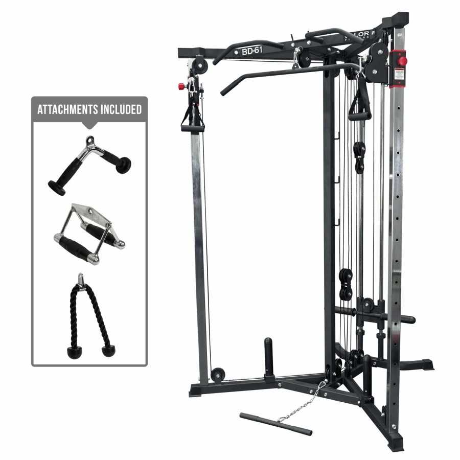 Strength * | Valor Fitness Bd-61Attb, Cable Crossover Machine W/ Attachment Bundle