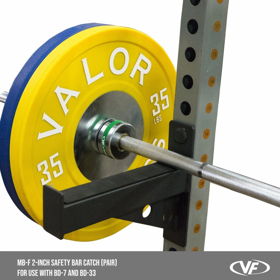 Racks / Rigs * | Valor Fitness Mb-F, Safety Catch Set For Bd-7 & Bd-33 Power Racks