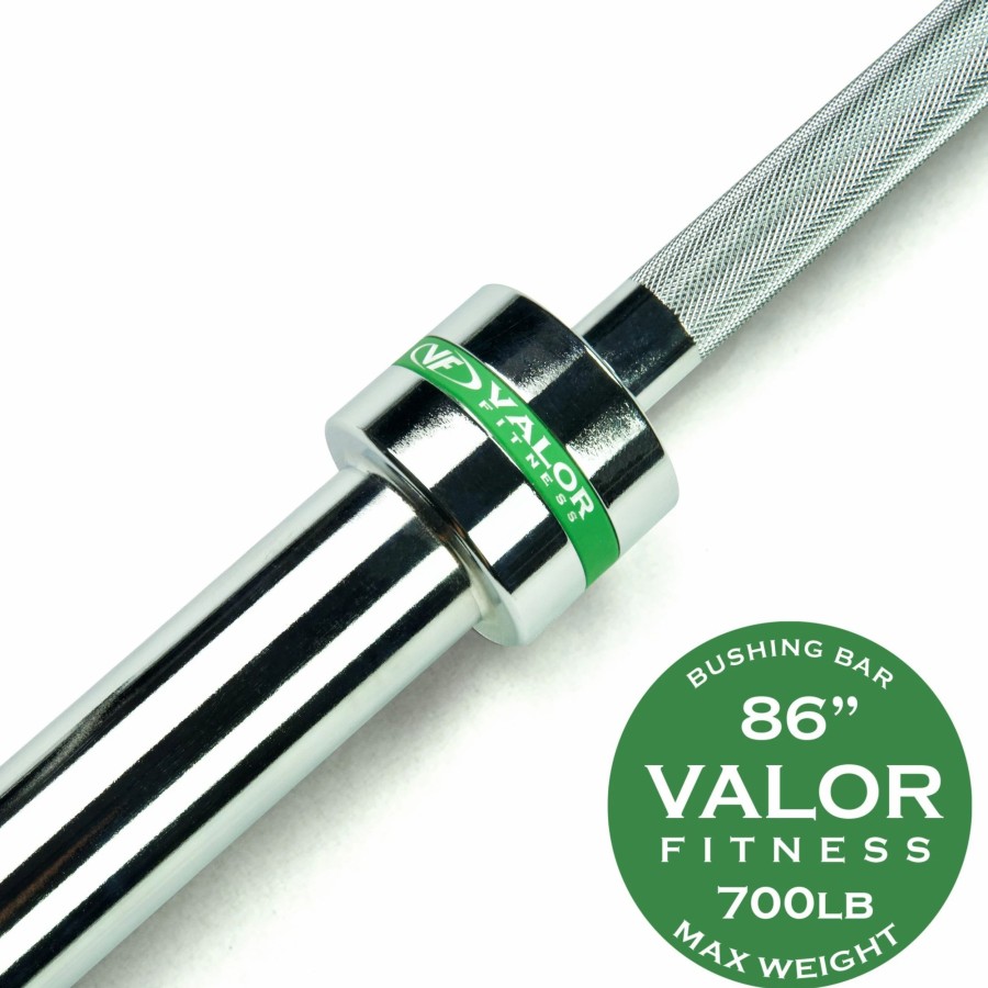 Strength * | Valor Fitness Ob-86-700Sb Men'S Chrome Olympic Bar