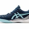 Shoes * | Asics Gel Resolution 8 Wide Indigo/Blue Women'S Shoe