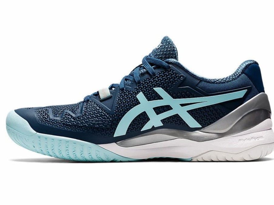 Shoes * | Asics Gel Resolution 8 Wide Indigo/Blue Women'S Shoe