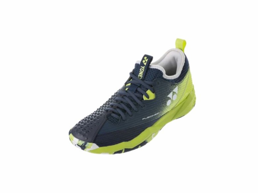 Shoes * | Yonex Pc Fusion Rev 4 Men'S Shoe Lime/Navy