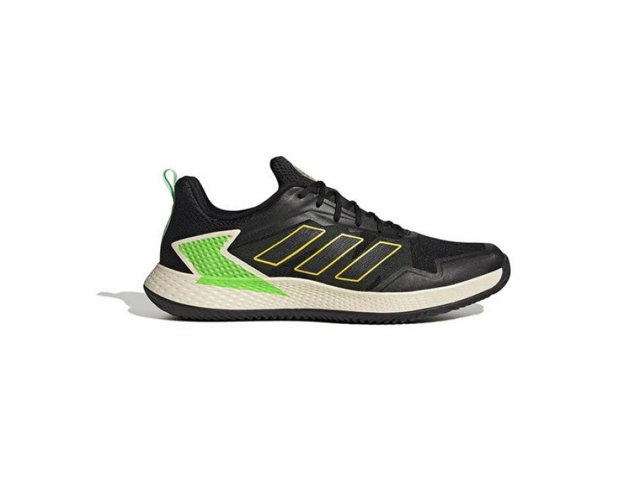 Shoes * | Adidas Defiant Speed Clay Black/Green/Yellow Men'S Shoes