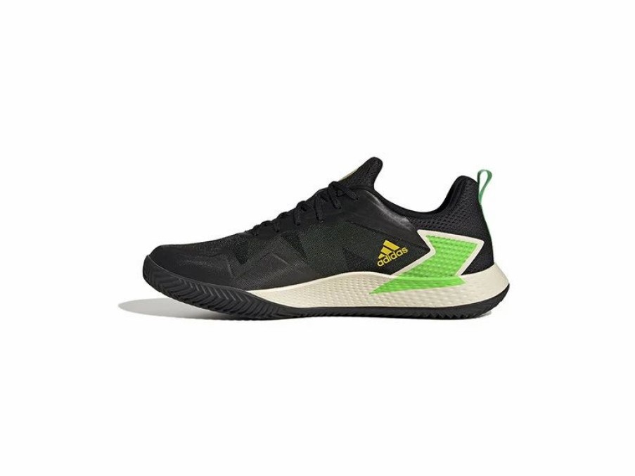 Shoes * | Adidas Defiant Speed Clay Black/Green/Yellow Men'S Shoes