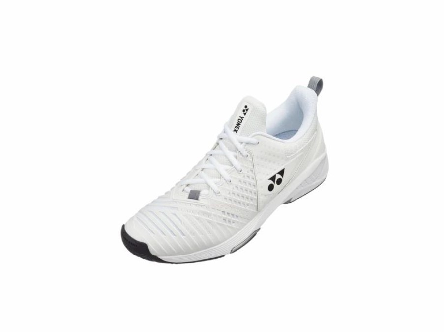 Shoes * | Yonex Sonicage 3 Wide Men'S & Women'S Shoe- White/Black