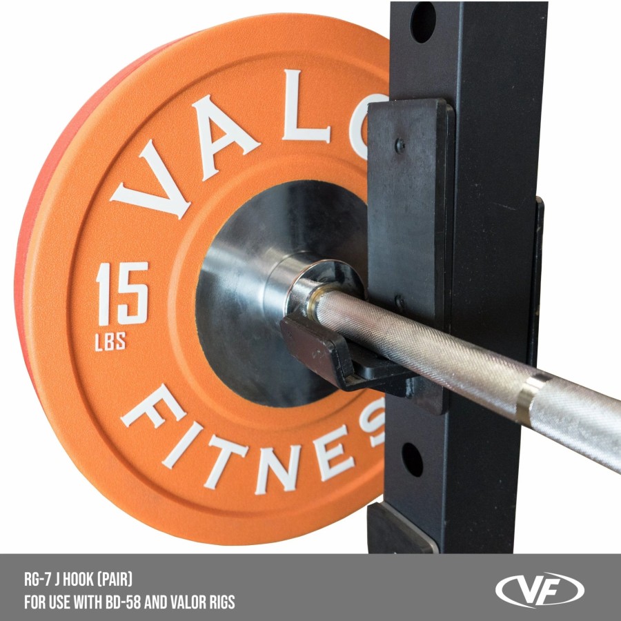 Racks / Rigs * | Valor Fitness Rg-7, J-Hooks Pair