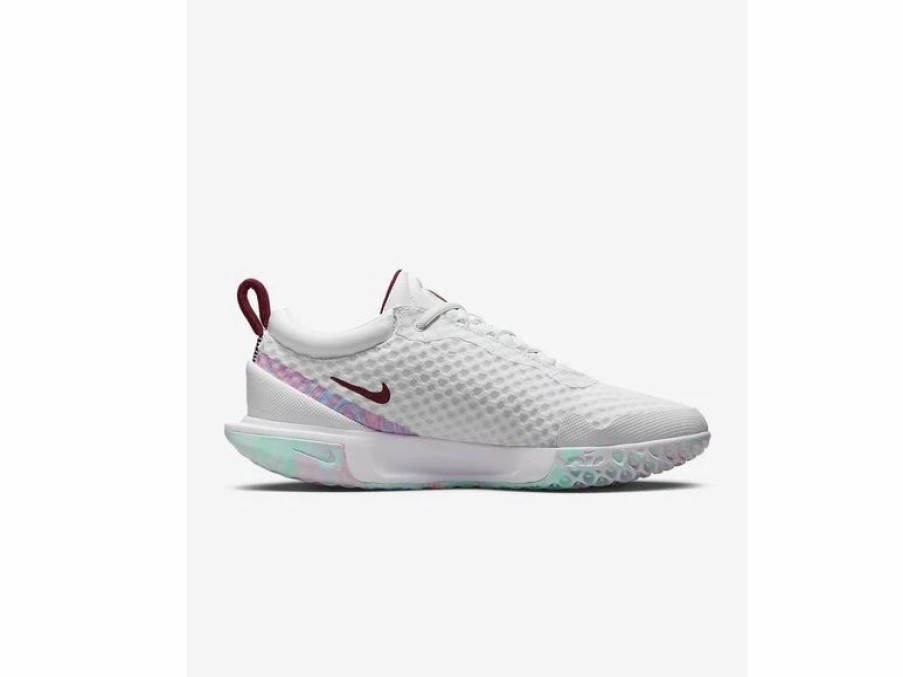 Shoes * | Nike Zoom Court Pro W- White/Dark Beetroot