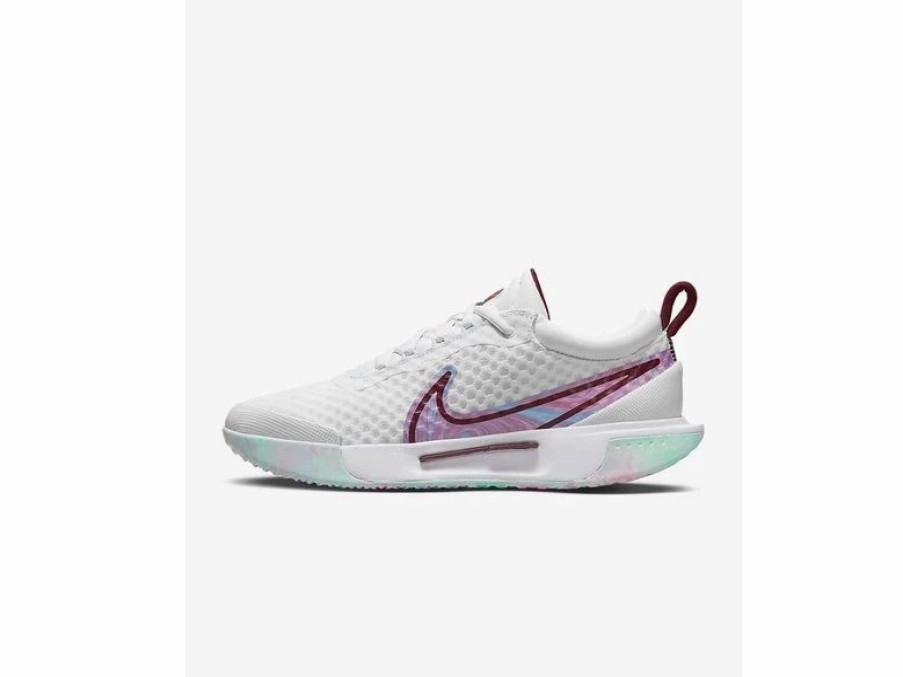 Shoes * | Nike Zoom Court Pro W- White/Dark Beetroot