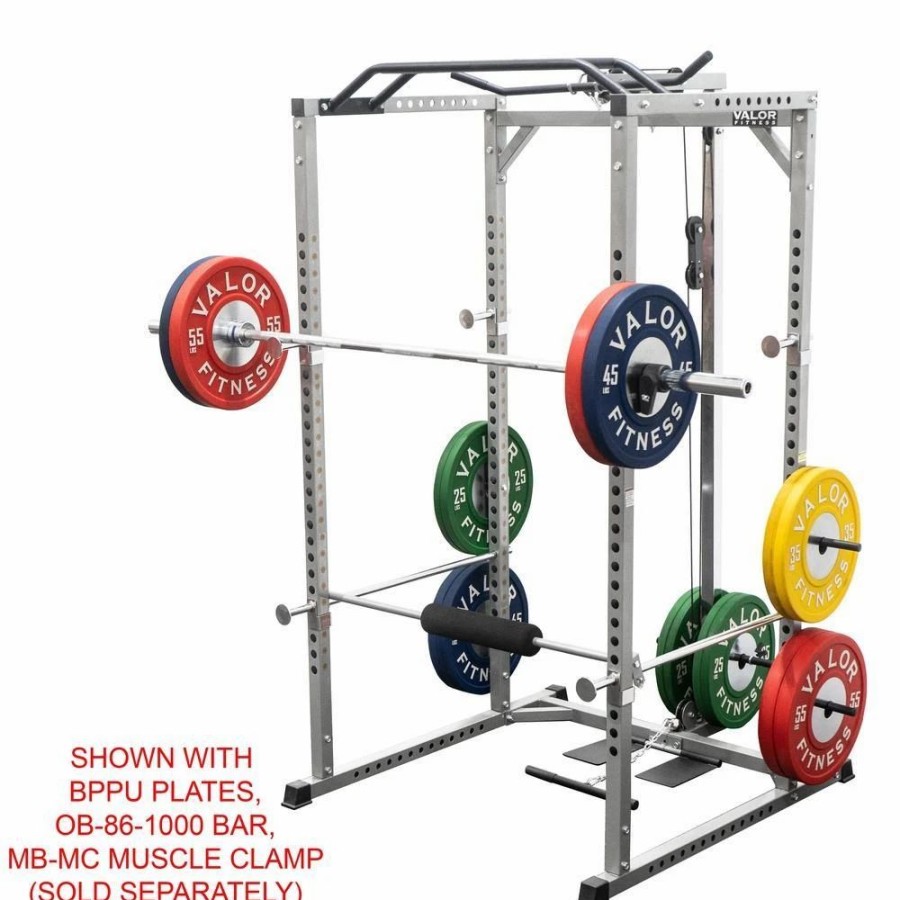 Racks / Rigs * | Valor Fitness Bd-33Bl, Power Rack W/ Lat Pull Attachment