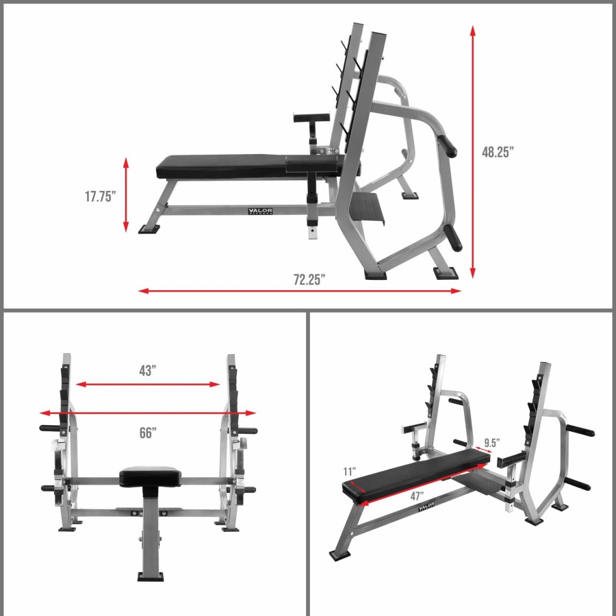 Strength * | Valor Fitness Bf-49, Olympic Bench Press Station