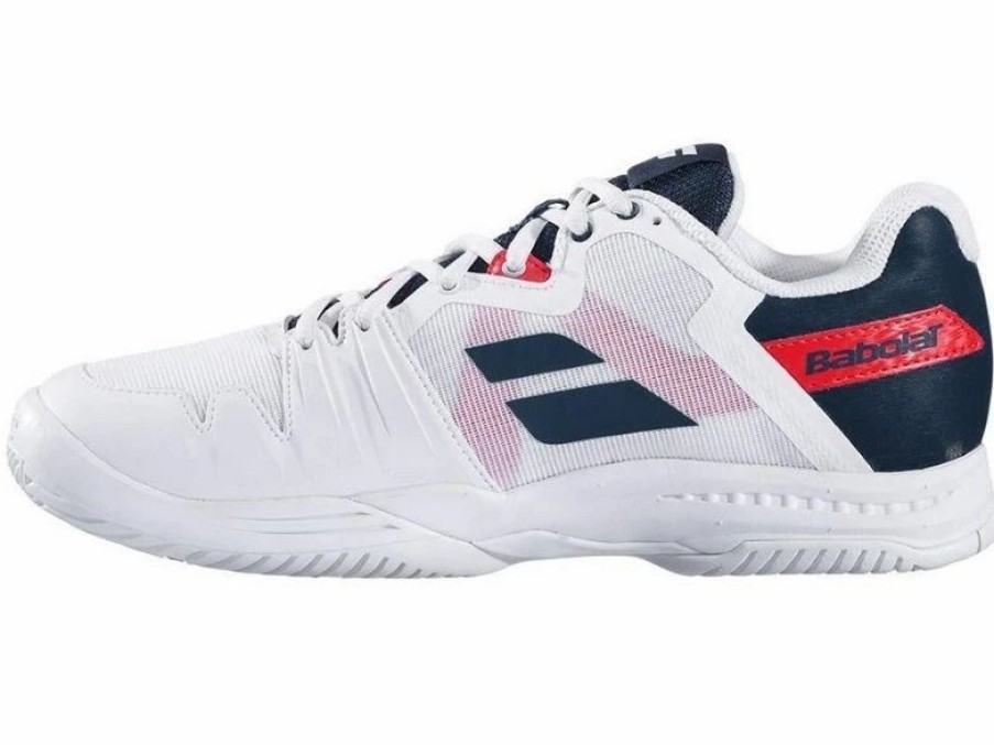 Shoes * | Babolat Men'S Sfx3 All Court Tennis Shoes White/Blue