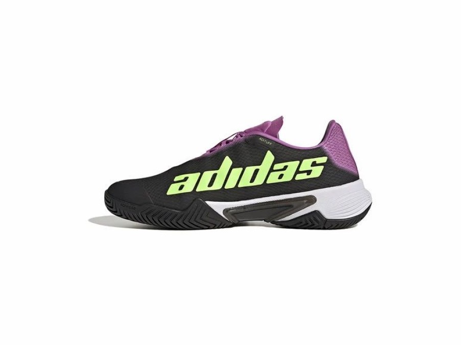 Shoes * | Adidas Barricade M Black/Purple/Green Men'S Shoe