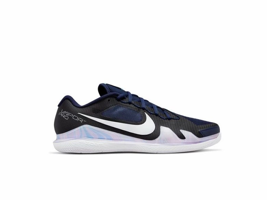 Shoes * | Nike Zoom Vapor Pro Navy/White Men'S Shoe