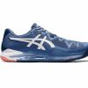 Shoes * | Asics Gel-Resolution 8 Wide Blue Harmony/White Men'S Shoe