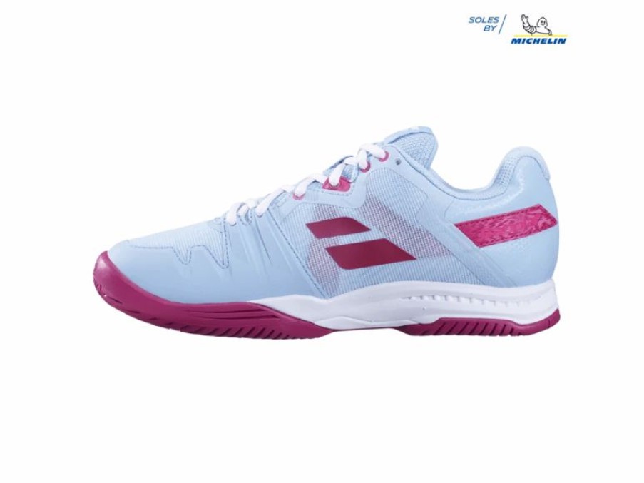 Shoes * | Babolat Sfx3 All Court Clearwater/Cherry Women'S Shoes