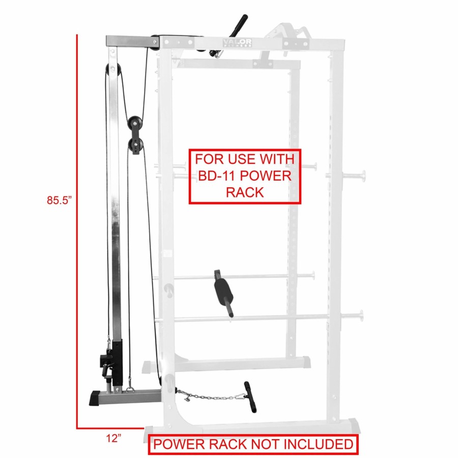 Racks / Rigs * | Valor Fitness Bd-11L, Lat Pull Attachment For Bd-11 Rack