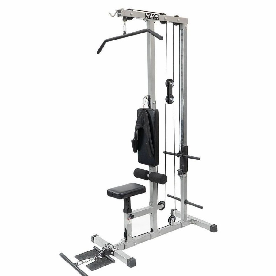 Strength * | Valor Fitness Cb-12, Lat Pull Down, Seated Crunch, Upright Row Machine