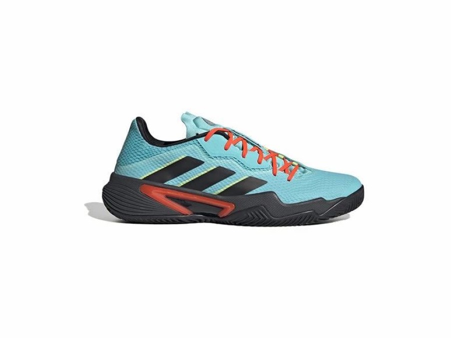 Shoes * | Adidas Barricade M Clay Pulse Aqua/Core Black/Pulse Lime