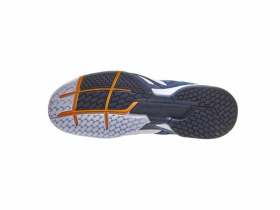 Shoes * | Babolat Propulse Blast White/Dark Blue Men'S Shoe