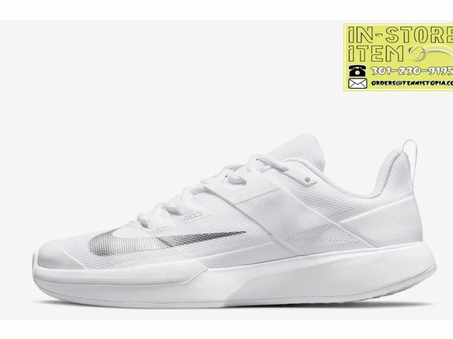 Shoes * | Nike Vapor Lite White/Silver Women'S Shoe