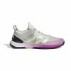 Shoes * | Adidas Adizero Ubersonic 4 Heat White/Purple/Green Men'S Shoe