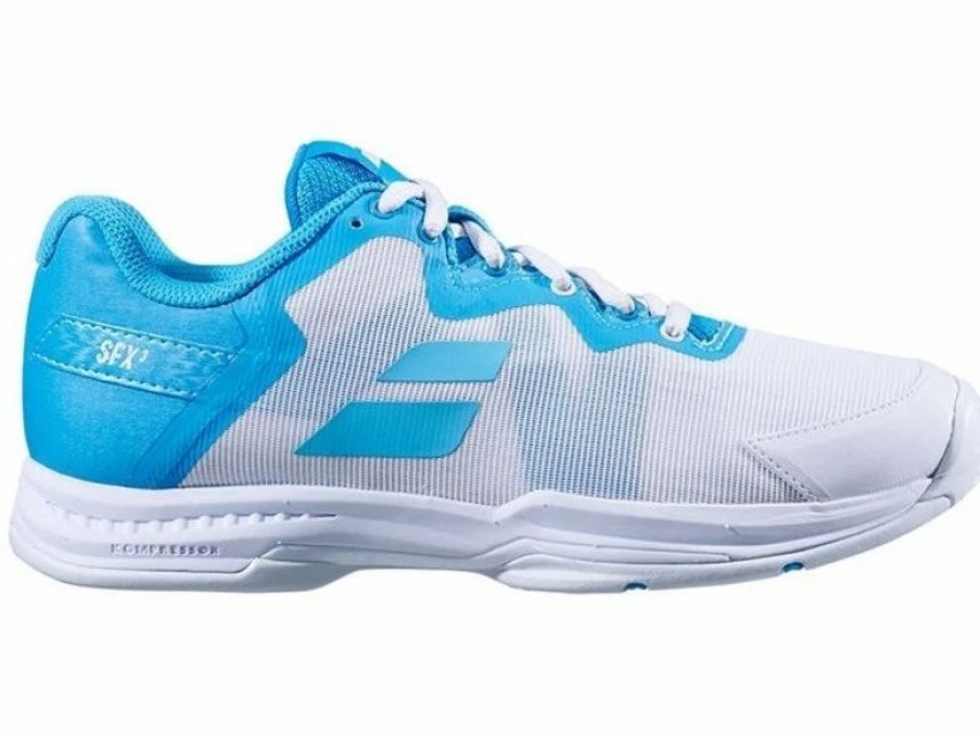 Shoes * | Babolat Sfx3 All Court White/Blue Women'S Shoes